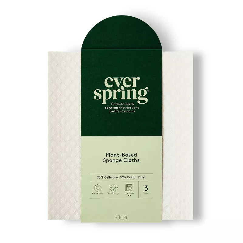 Dish Sponge Cloths - 3ct - Everspring&trade;