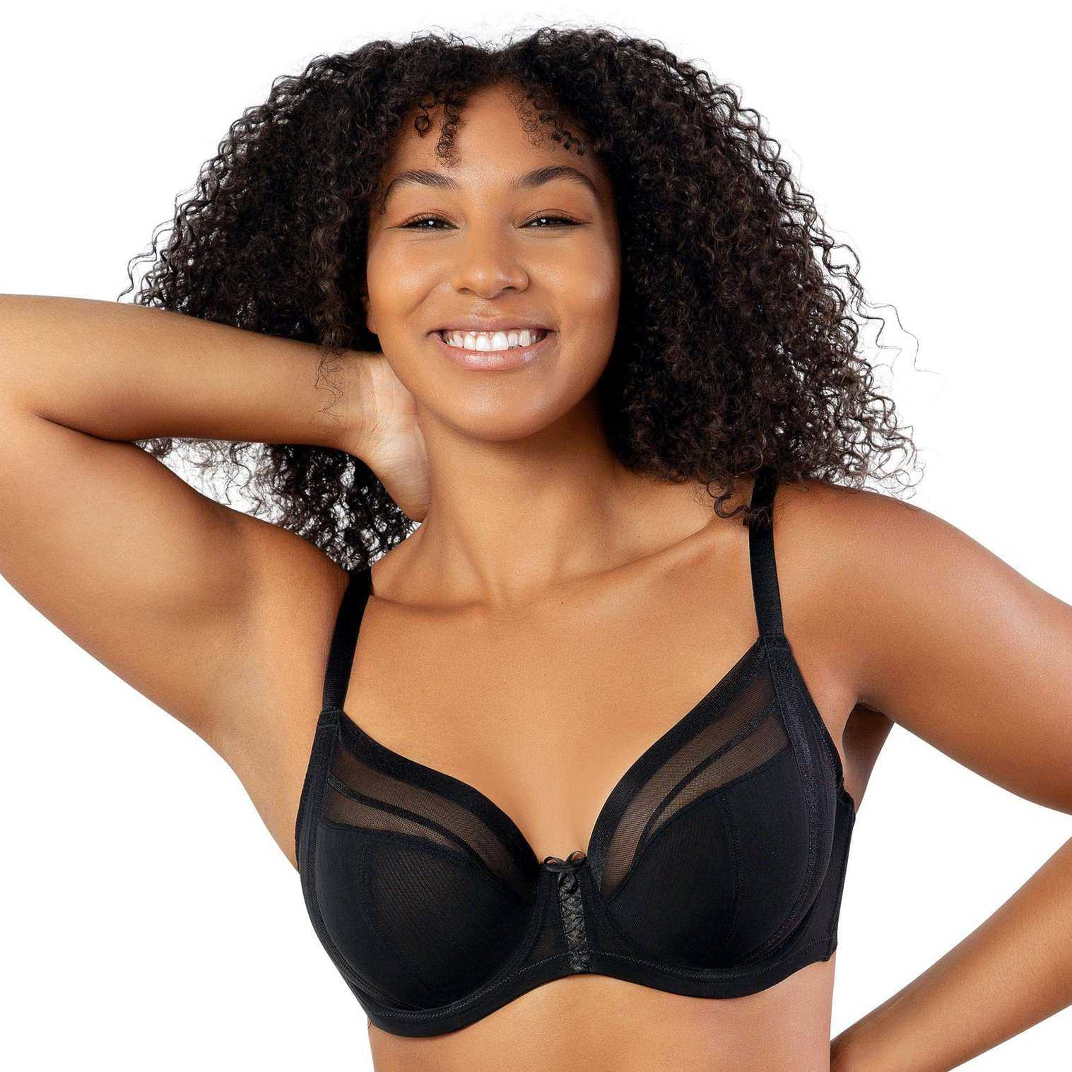 embellished plunge bra for large breasts
