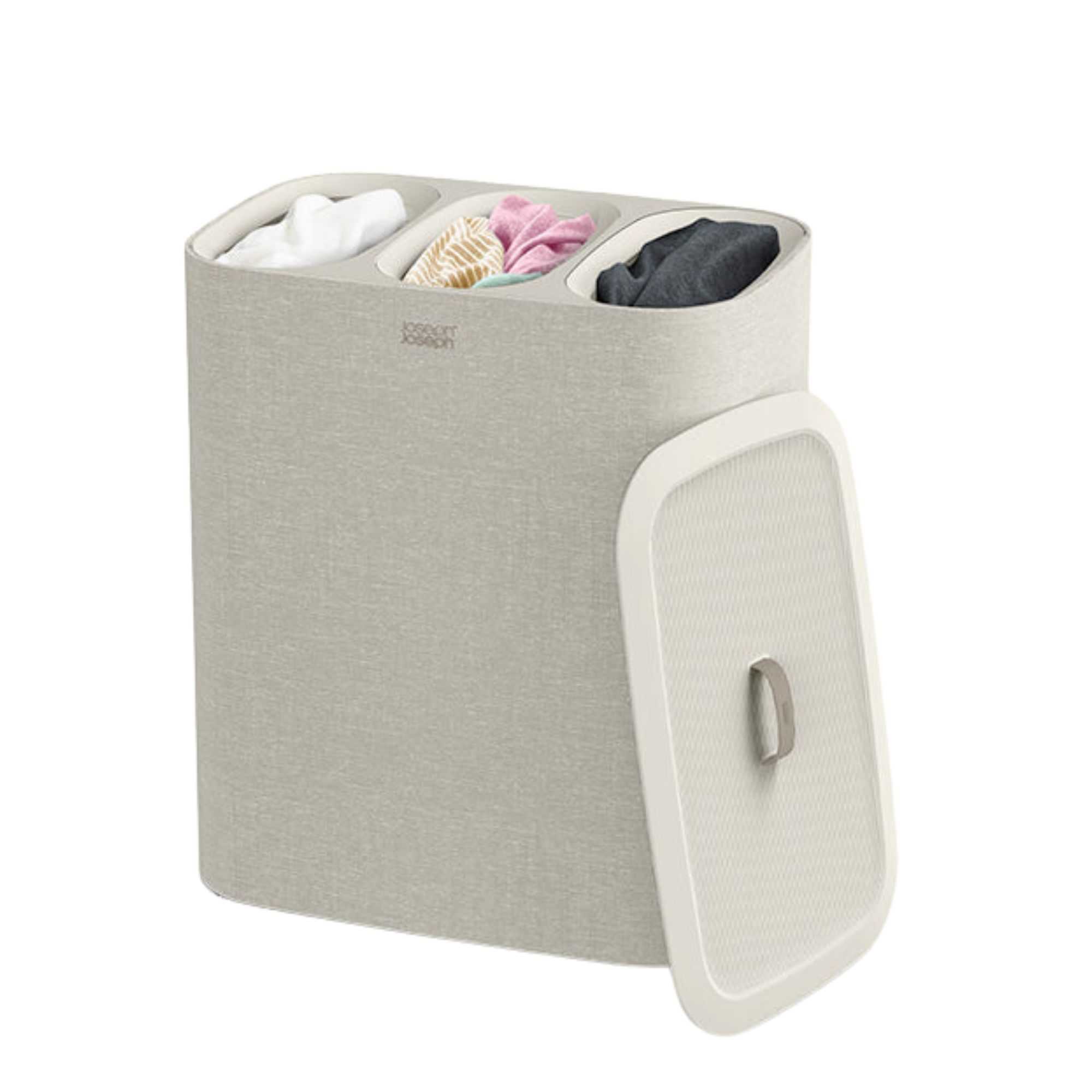 Tota Trio 90l Ecru Laundry Separation Basket