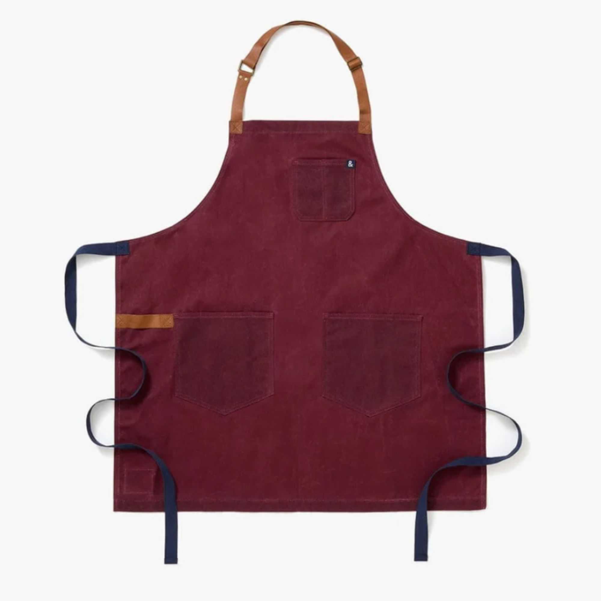 Burgundy grilling apron