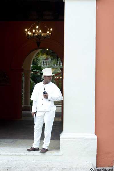 The Doorman at Hotel Santa Clara, Cartagena, Colombia