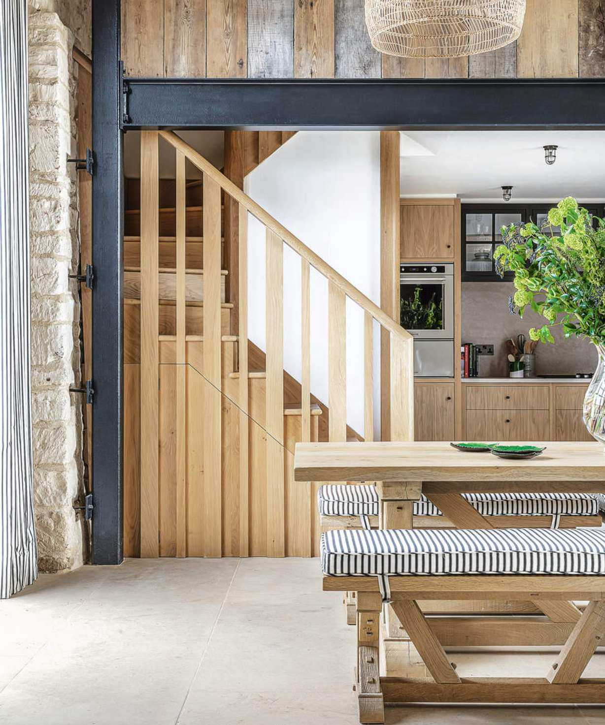 Basement wooden kitchen