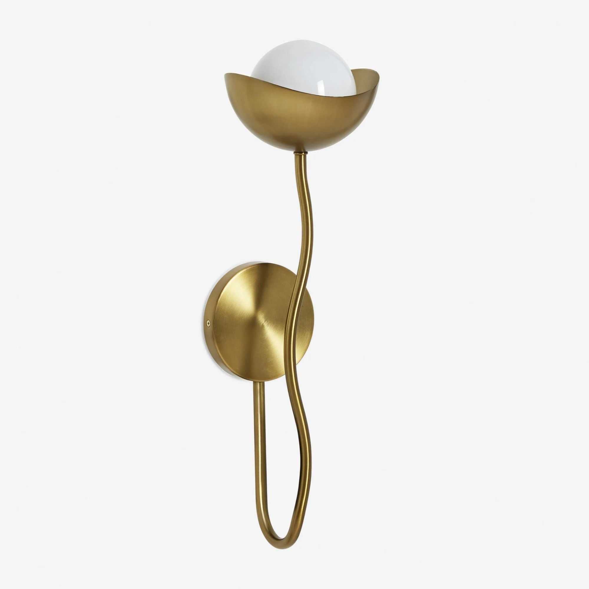 lulu and georgia brass wall sconce