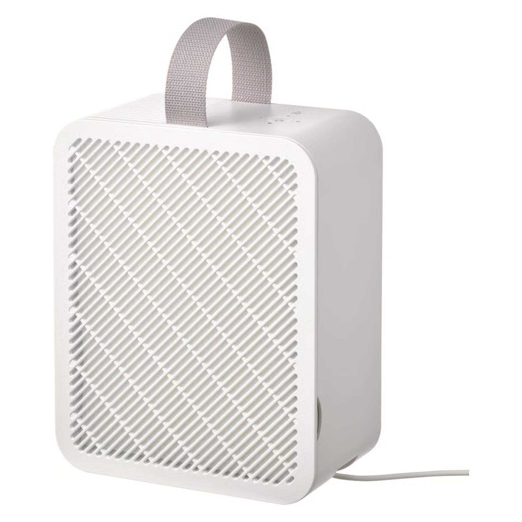 A white IKEA UPP&Aring;TVIND Air purifier