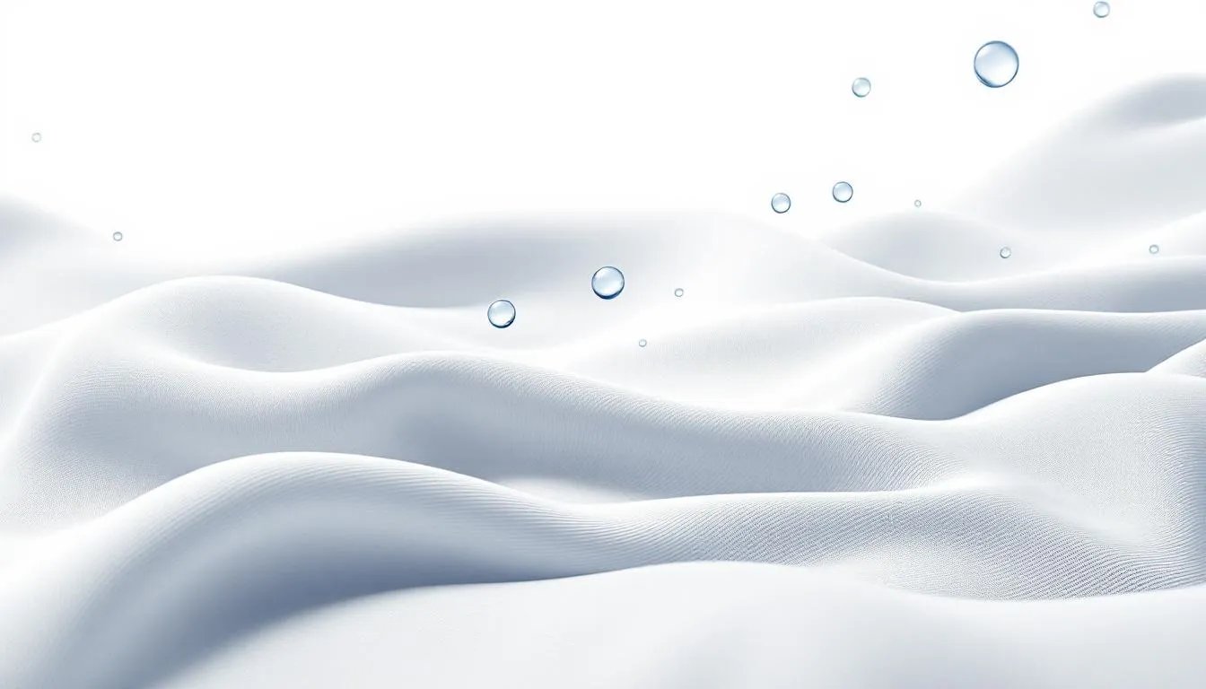 An illustration depicting the moisture wicking properties of modal fabric.