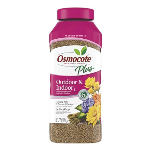 Osmocote Smart-Release Plant Food Plus Outdoor &amp; Indoor1 - Granular, Continuous Release Plant Fertilizer With 11 Essential Nutrients, 2 Lbs.