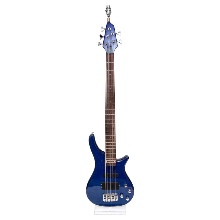 Lamp Table Electric Guitar Blue Rock &amp; Roll
