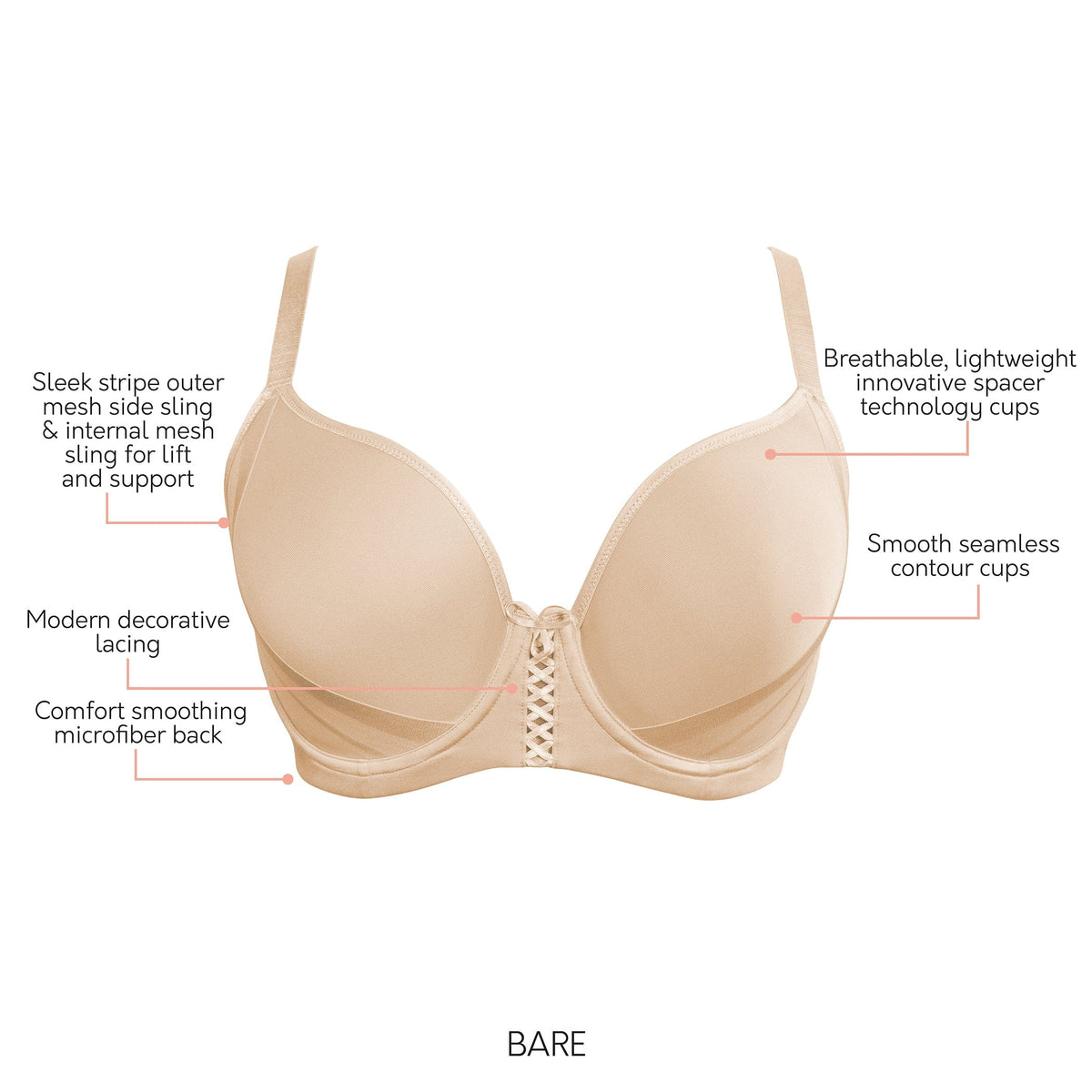 Shea Women's Full Busted Spacer Bra