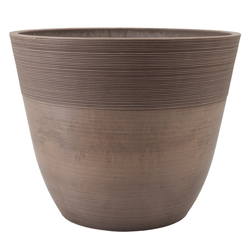 Gracie Oaks Myrtlewood Etched Plastic Pot Planter &amp; Reviews | Wayfair
