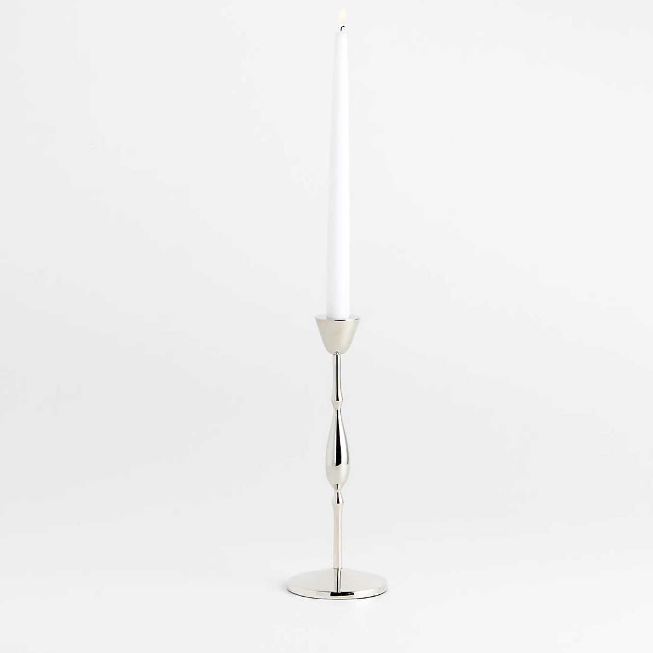 chrome candle holder