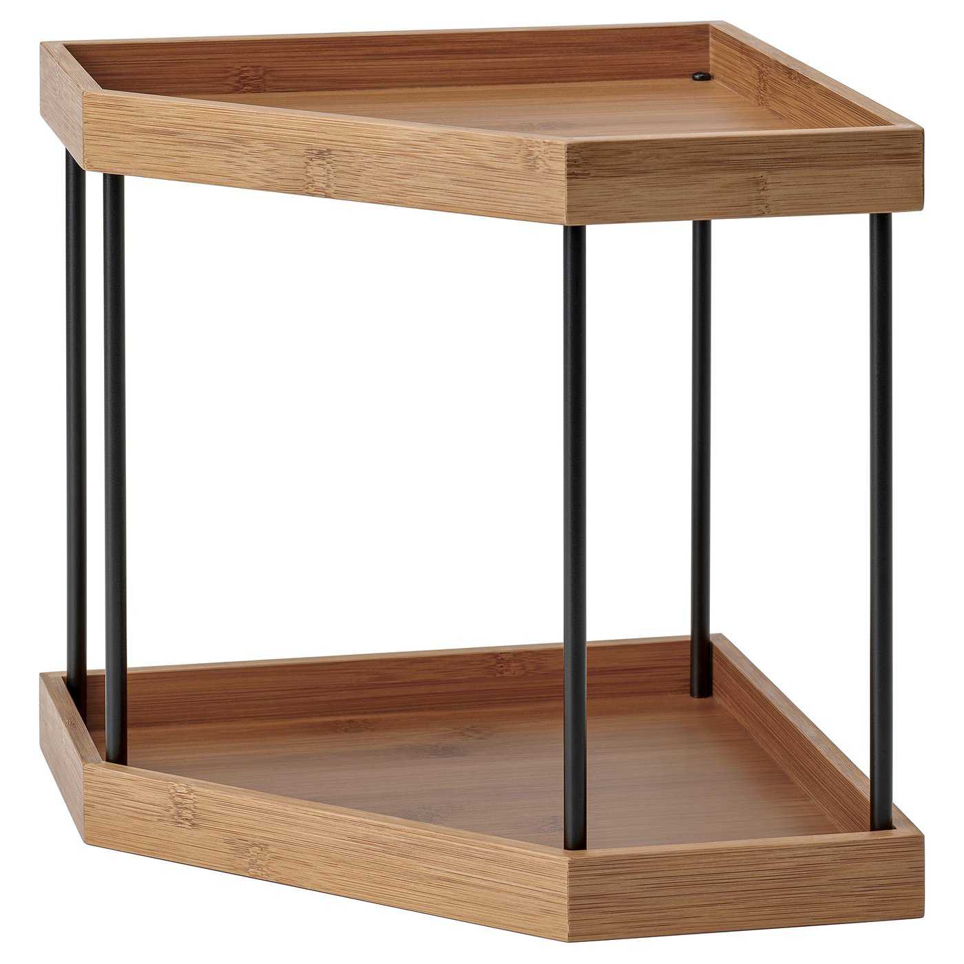 N&Aring;lblecka Corner Shelf - Metal/bamboo for Kitchen Countertop