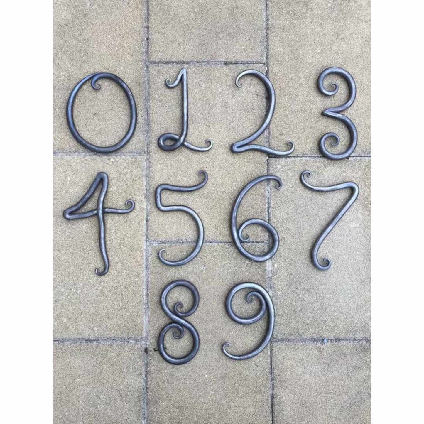 Hand Forged Door Numbers