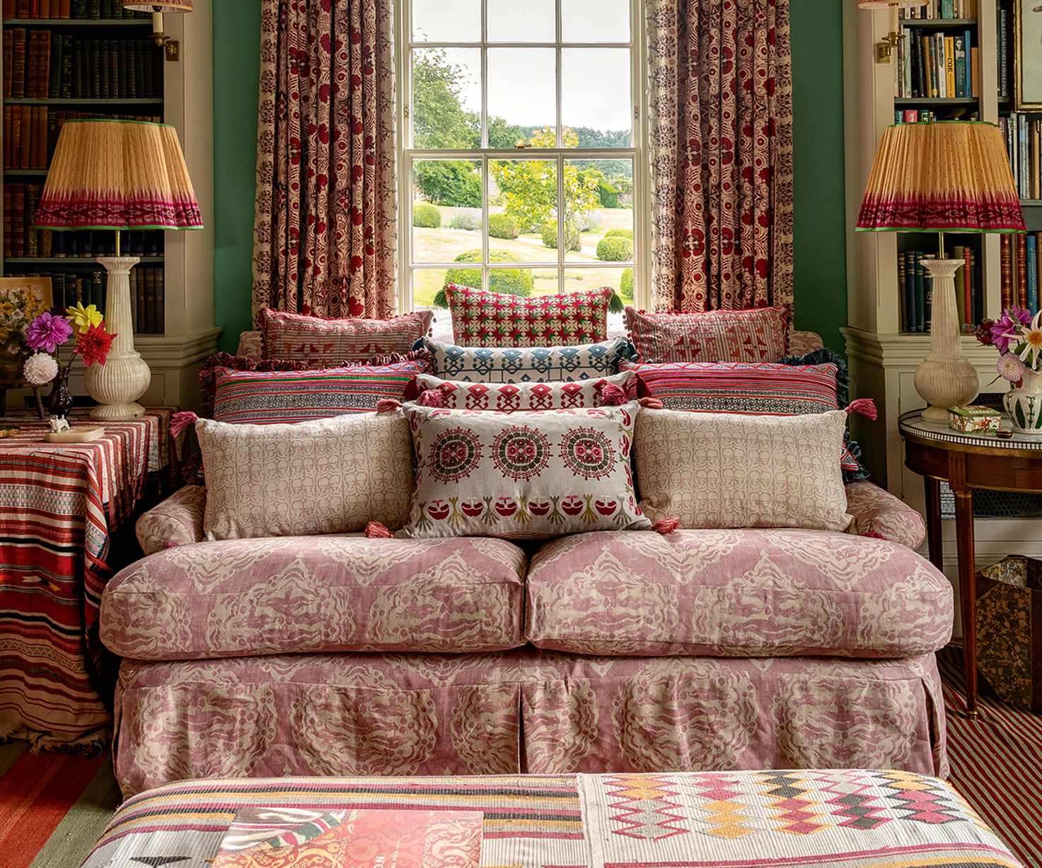 colorful living room