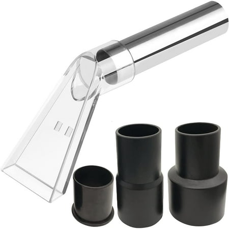 Happy Tree Universal Shop Vac Extractor Attachment With 2-1/2" and 1-7/8" and 1-1/4" Adapters Wet-Dry Extraction Accessory for Upholstery &amp; Carpet Cleaning and Auto Detailing