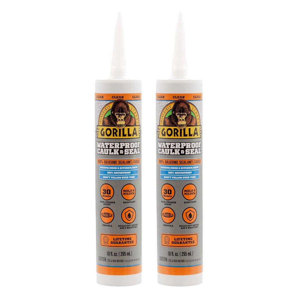 two-pack of Gorilla waterproof caulk &amp; seal