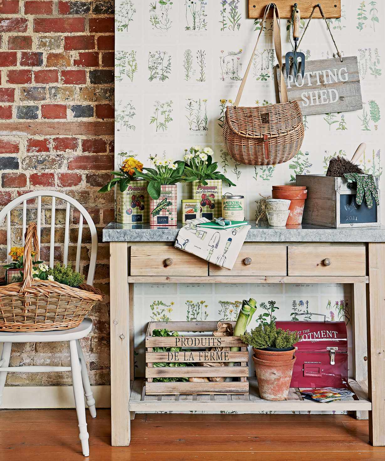 Backyard storage potting shed