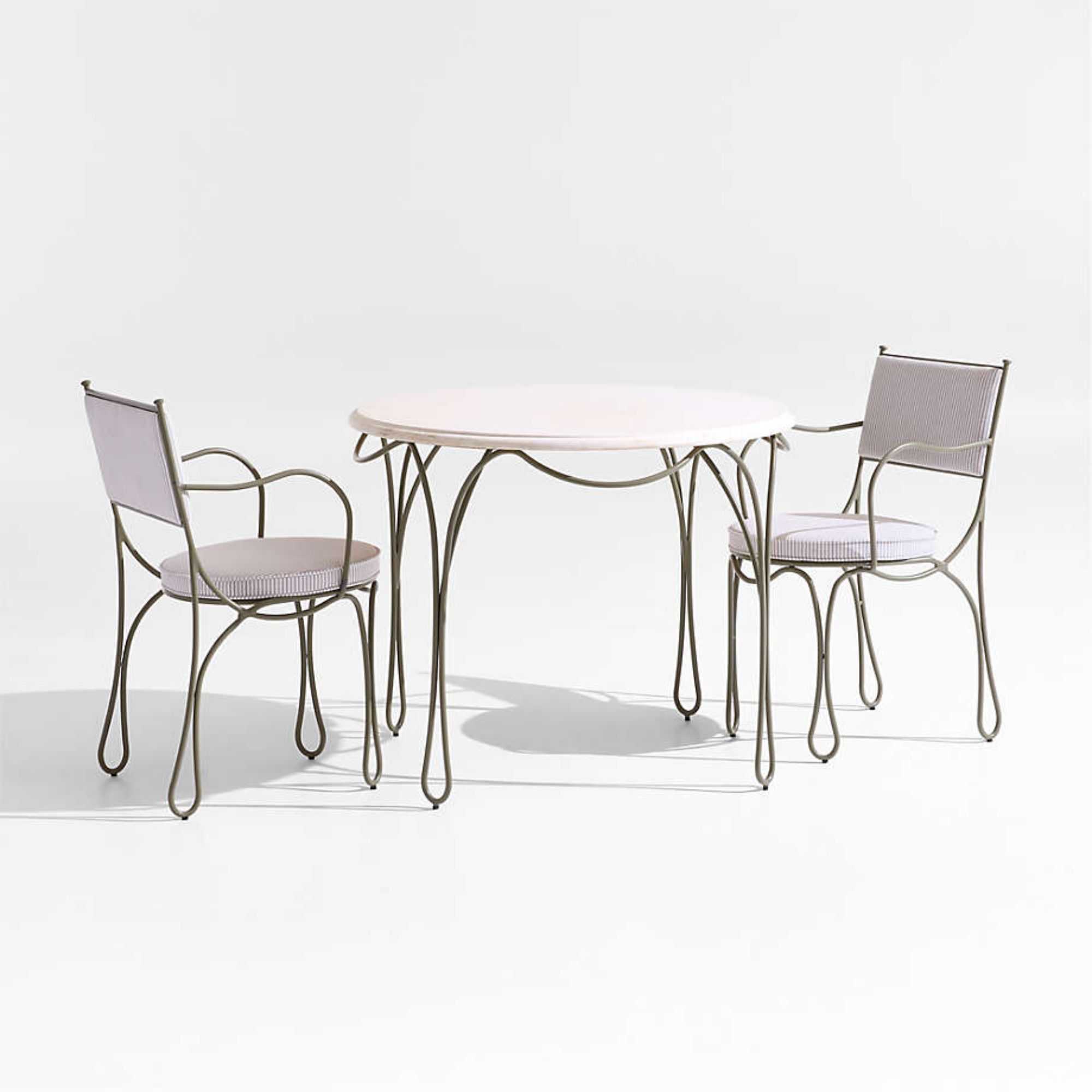 The Harpen Metal Bistro Outdoor Dining Set by Jake Arnold