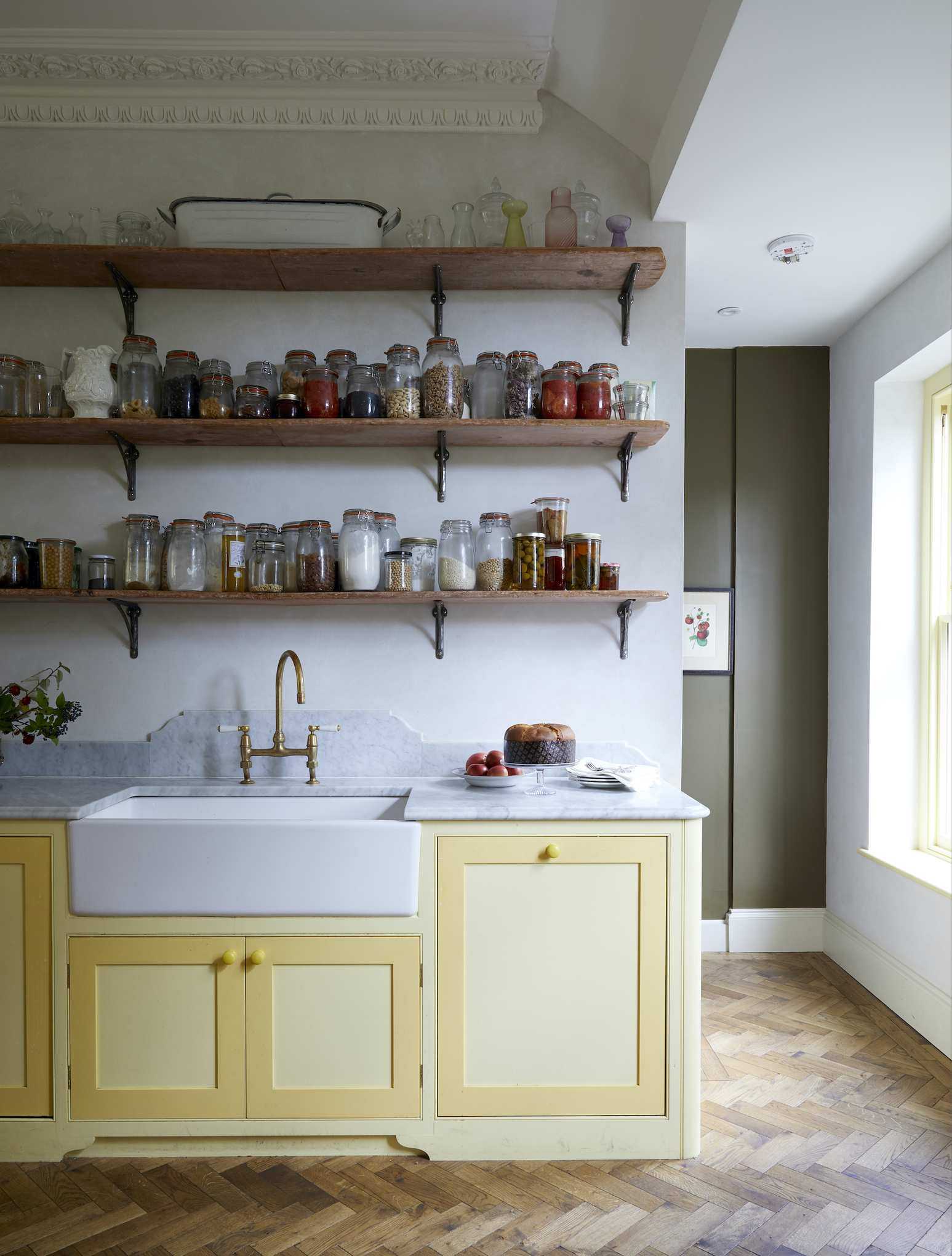 kitchen open shelving