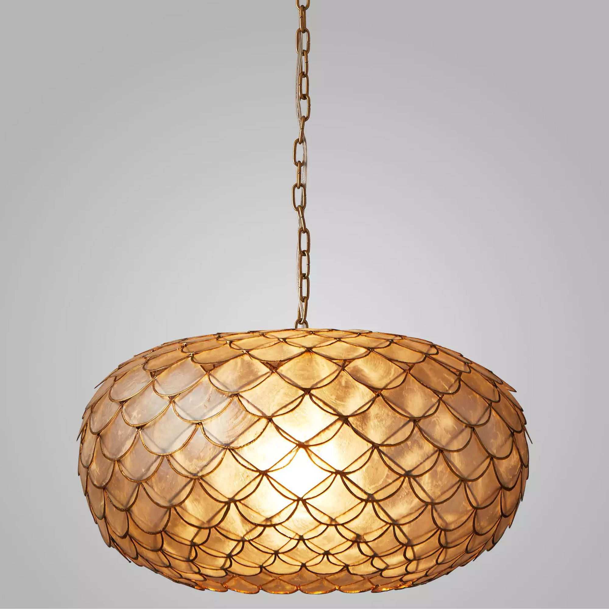 Serena &amp; Lily, Capiz Scalloped Chandelier
