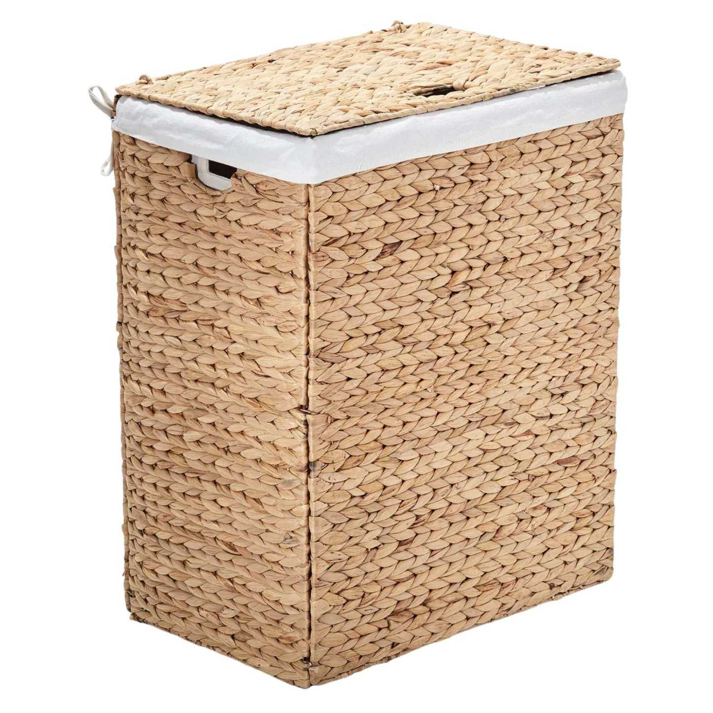 Bed Bath &amp; Beyond hyacinth laundry hamper with washable liner