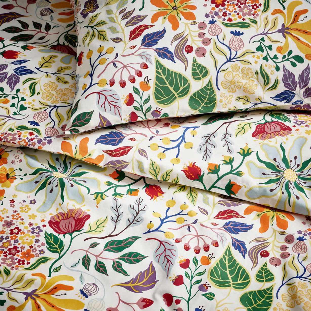 IKEA bright patterned STRANDLUMMER Duvet cover and pillowcase(s),
