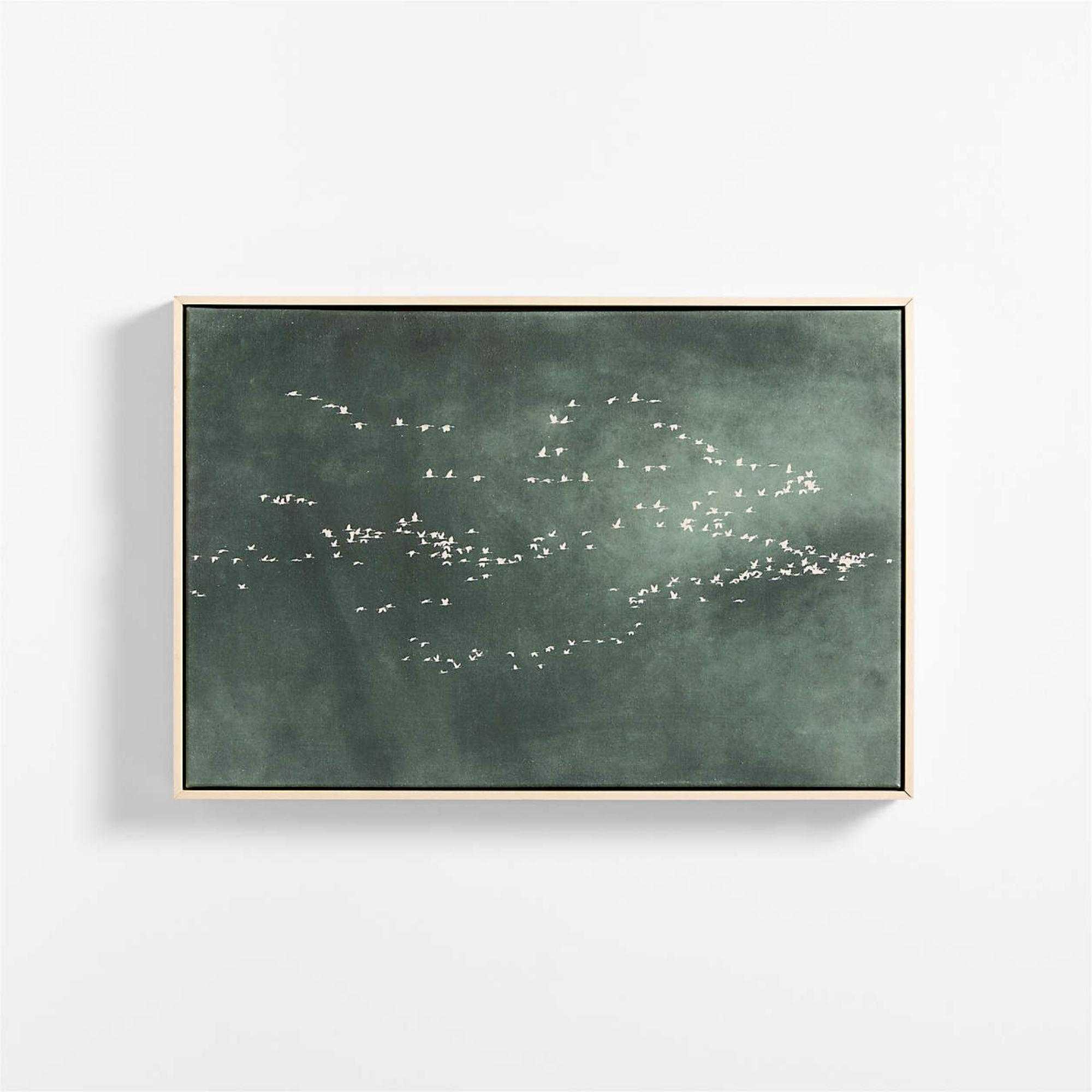 "Heading South" Green Canvas 31"x21" Wall Art Print
