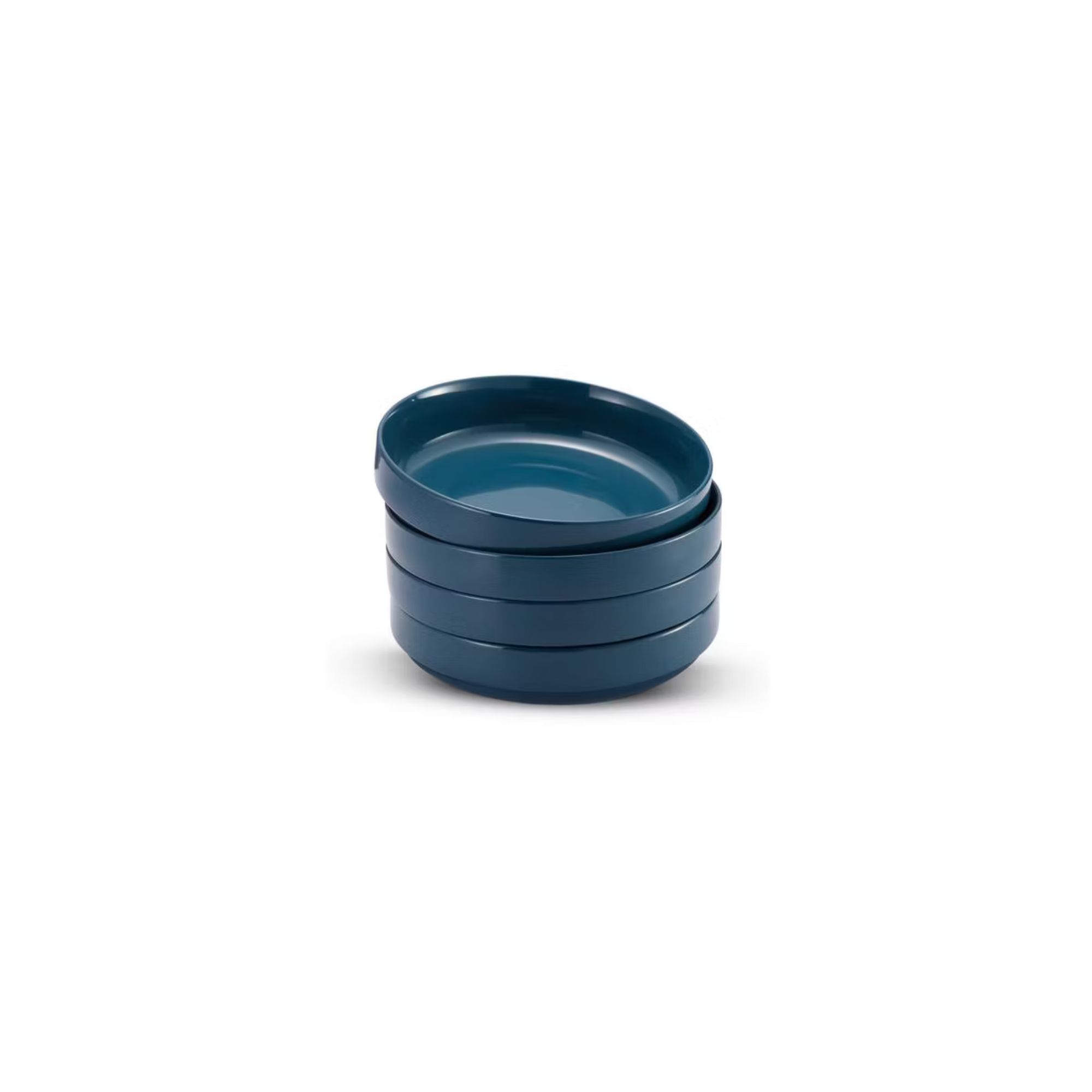 Ceramic Pasta Bowls, Set of 4 (blue)