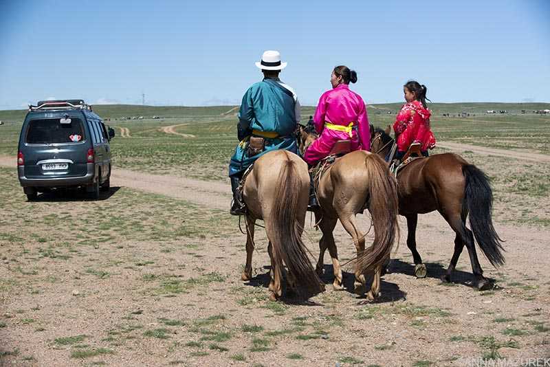 Village Naadam in the Gobi Desert in August, Mongolia 