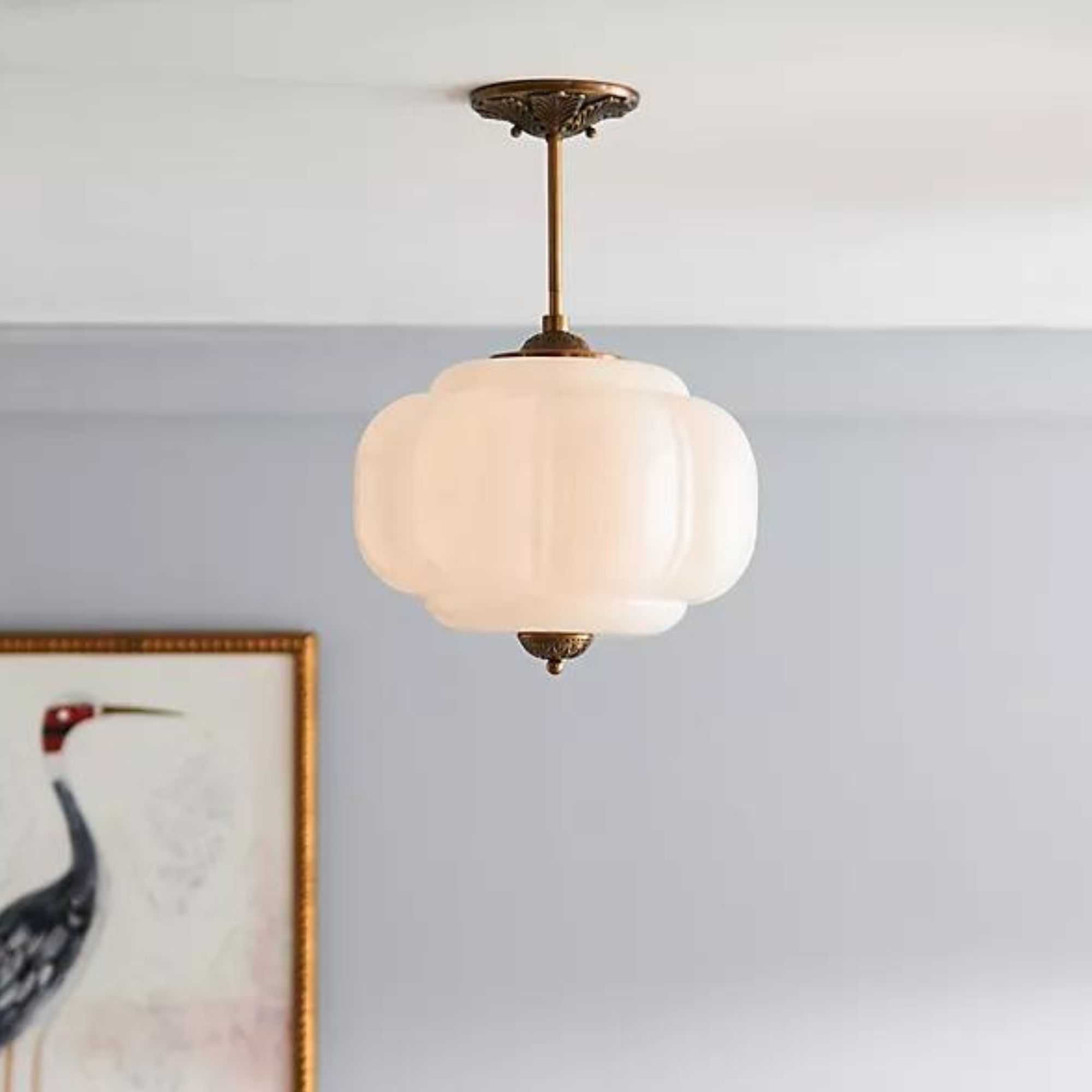 Anthropologie vintage ceiling light