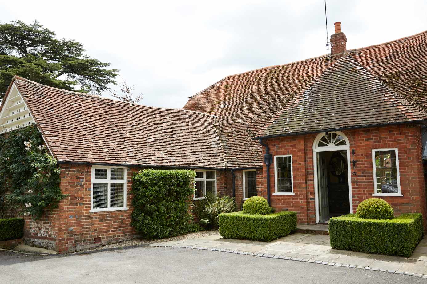 Driveway to renovated barn