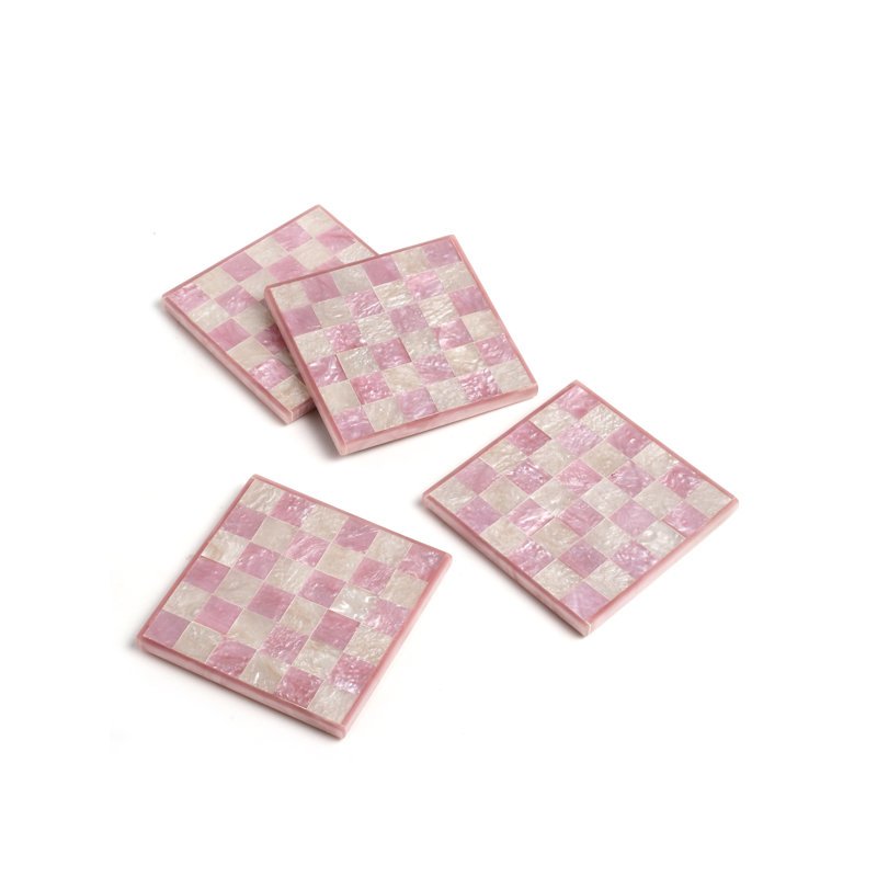 Latitude Run&reg; Handmade Resin Coaster's Set of 4 &amp; Reviews | Wayfair