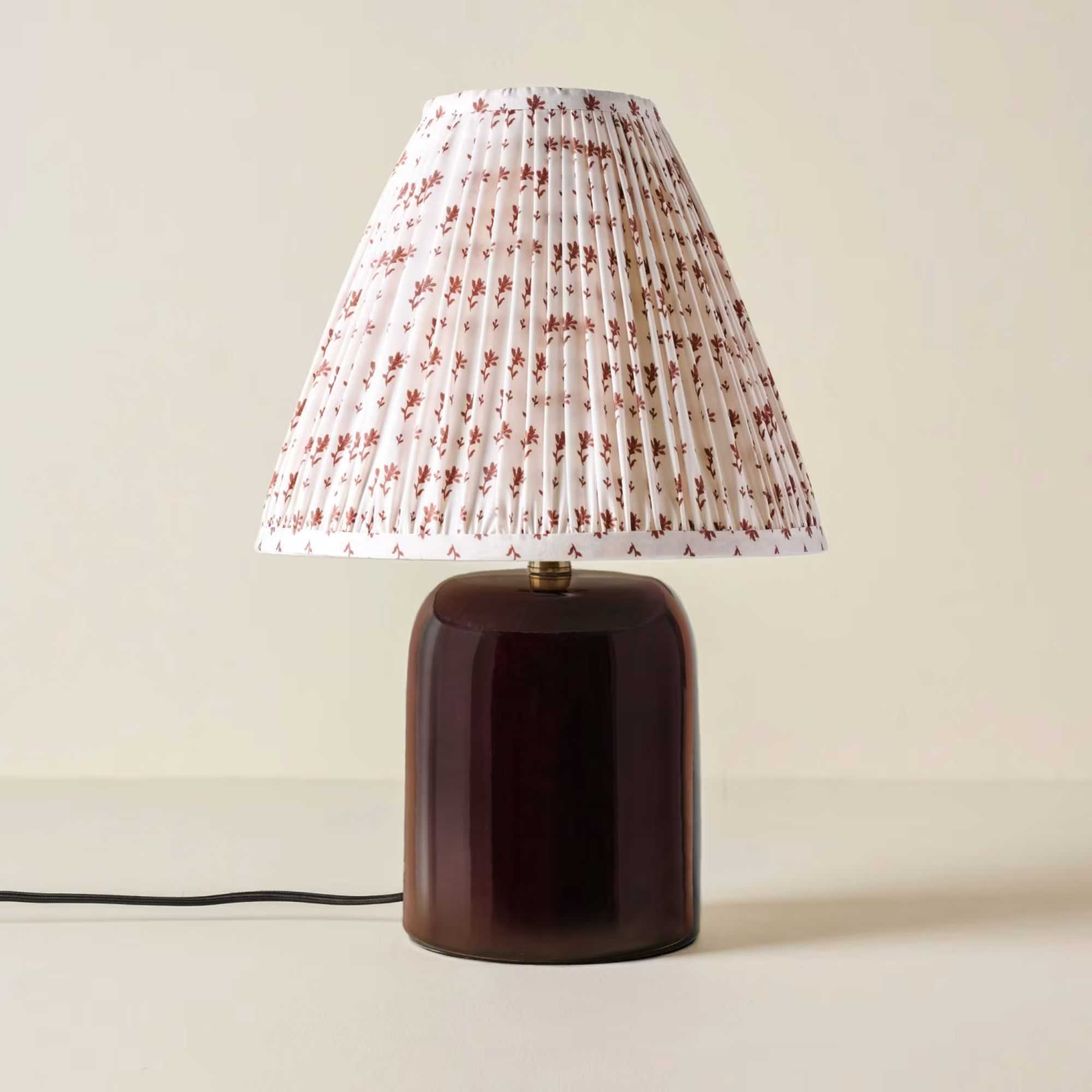 Magnolia, Farrah Table Lamp - Deep Burgundy